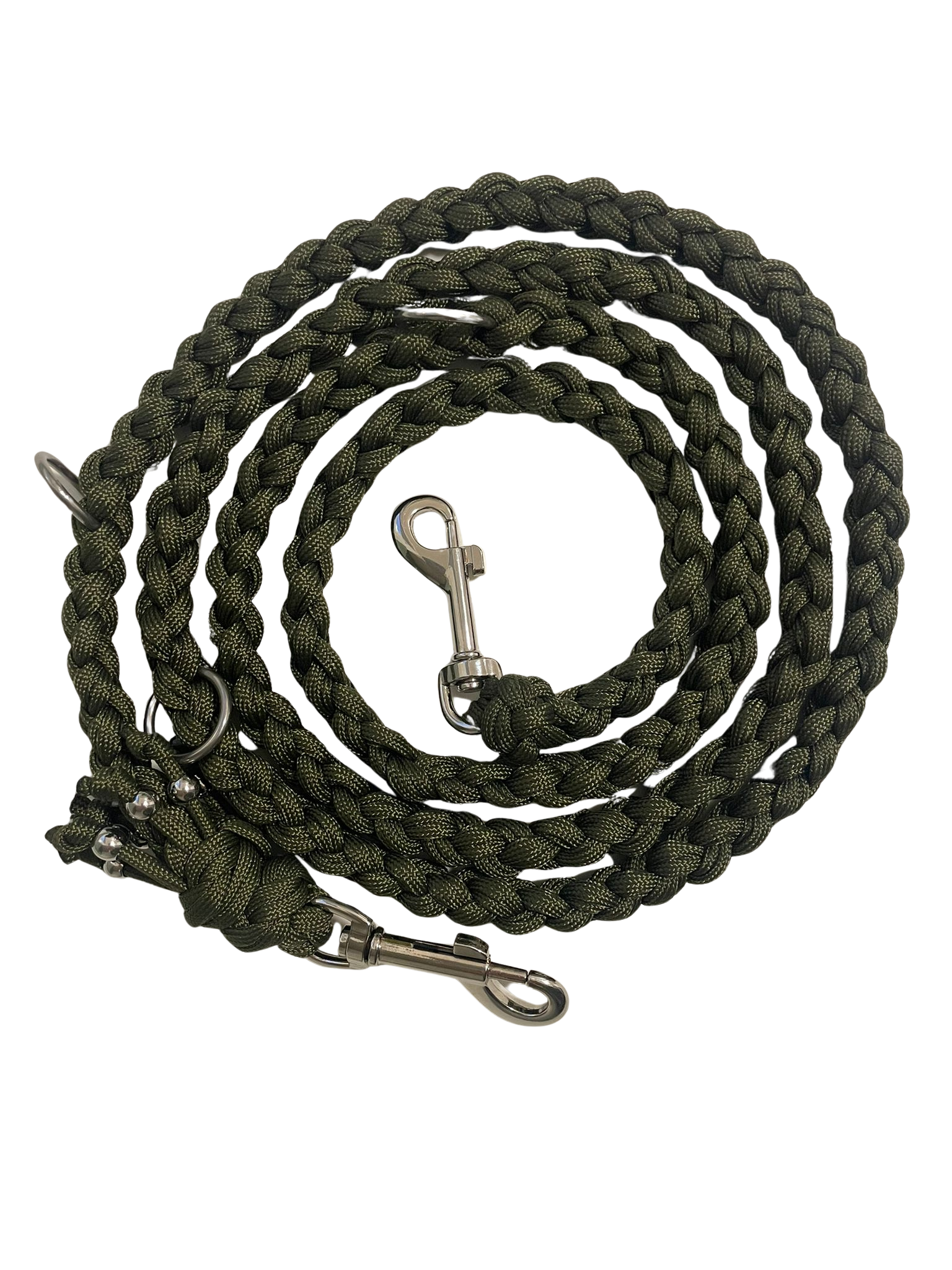 Paracord Hundeleine - Oliv
